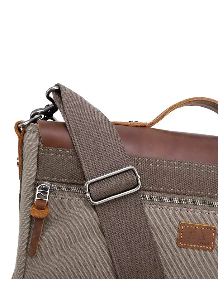 Сумка-мессенджер Hudson Canvas TSD BRAND — изображение 15 из 15, серый