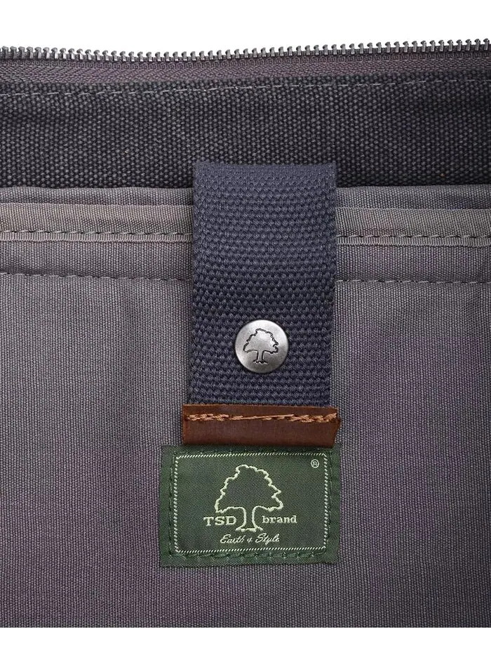 Сумка-мессенджер Hudson Canvas TSD BRAND — изображение 7 из 15, серый