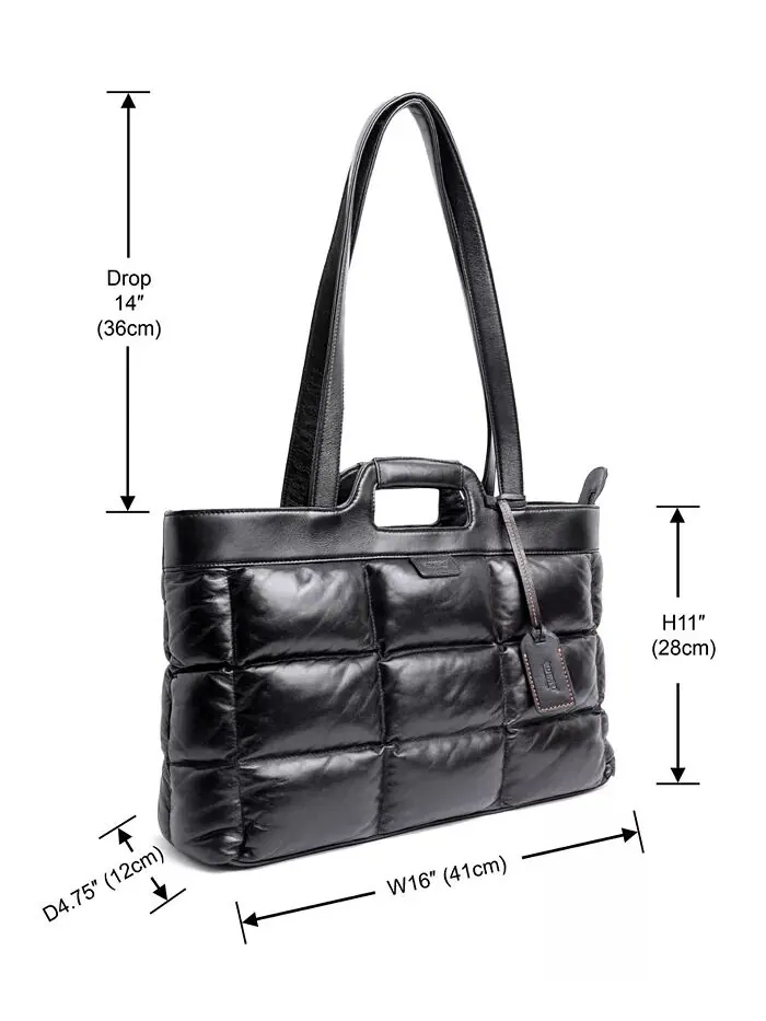 Сумка-тоут Puffy Clover OLD TREND — изображение 9 из 13, черный