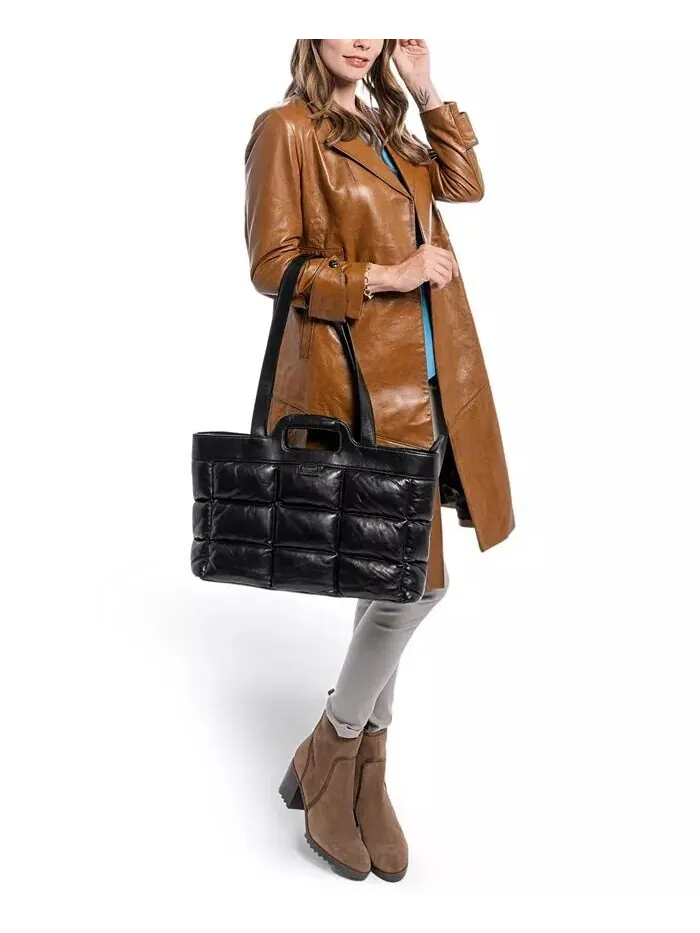 Сумка-тоут Puffy Clover OLD TREND — изображение 10 из 13, черный