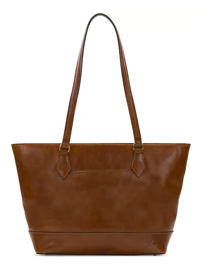 Сумка-тоут Meka Extra Large Leather Tote Patricia Nash — коричневый