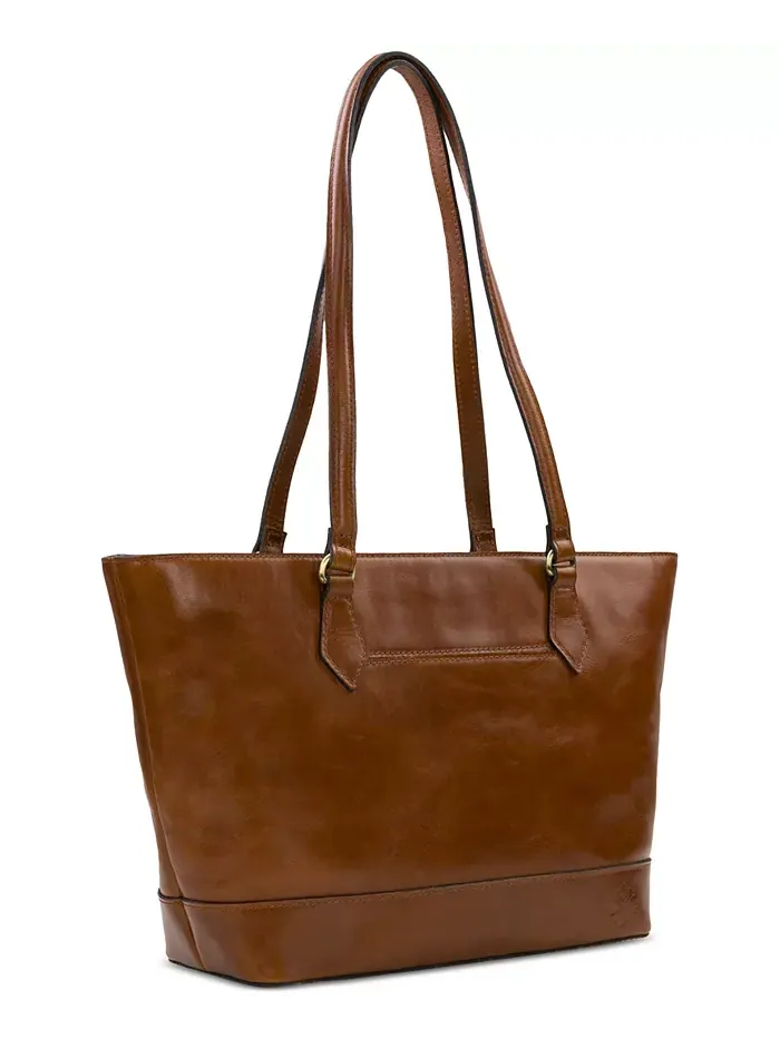 Сумка-тоут Meka Extra Large Leather Tote Patricia Nash — изображение 2 из 6, коричневый