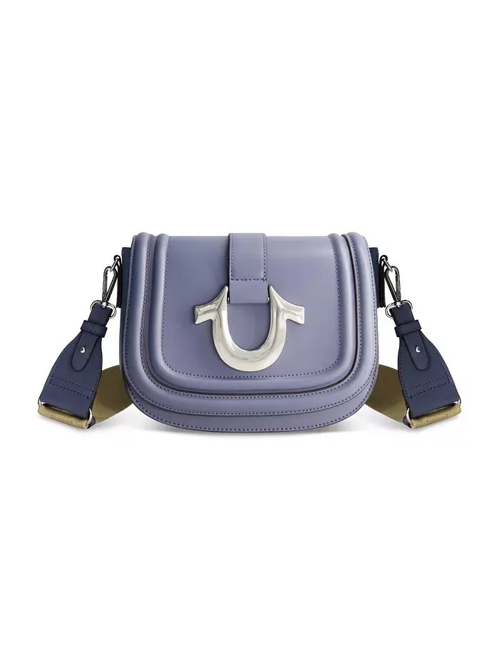 Saddle Bag сумка с золотой фурнитурой True Religion — изображение 1 из 3, синий