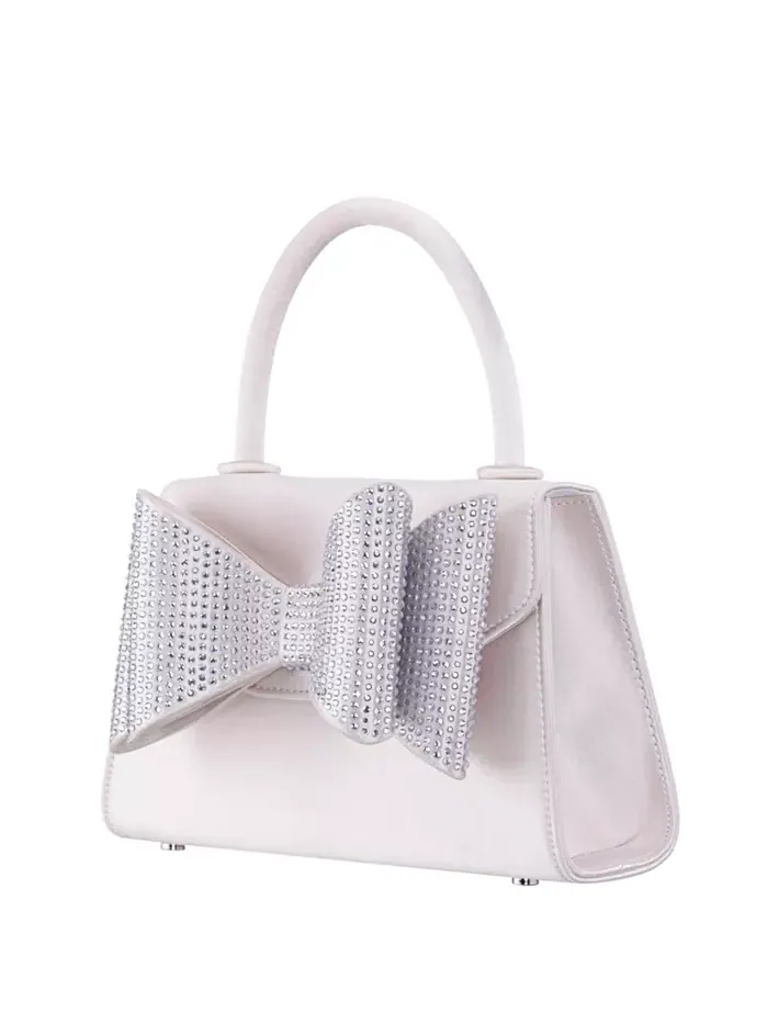 Сумка-портфель Crystal Double Bow Handheld Nina — изображение 2 из 7, белый