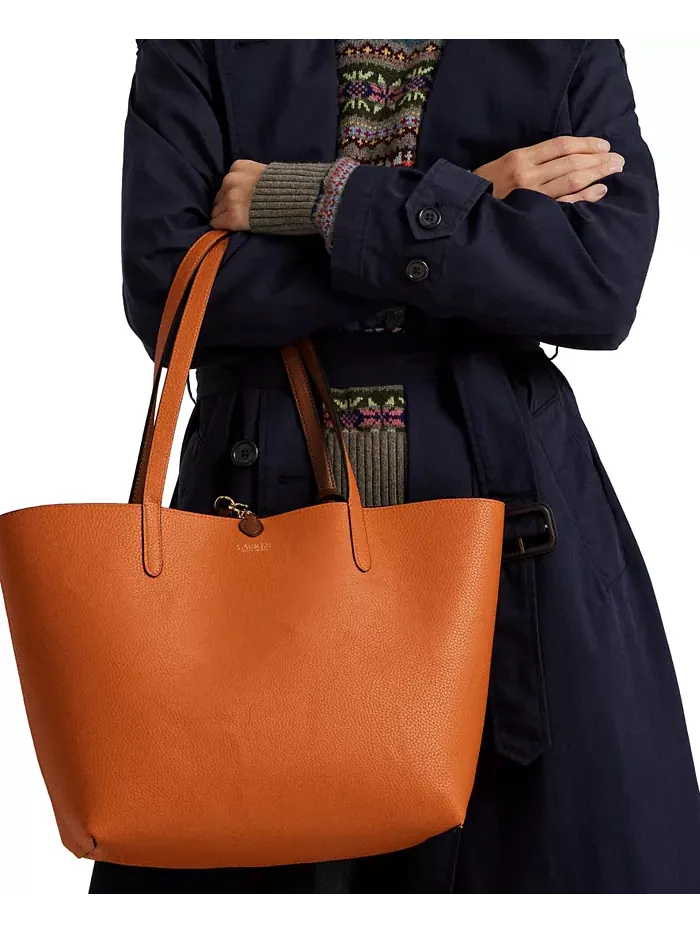Сумка-шоппер реверсивная из искусственной кожи Lauren Ralph Lauren — изображение 5 из 5, коричневый