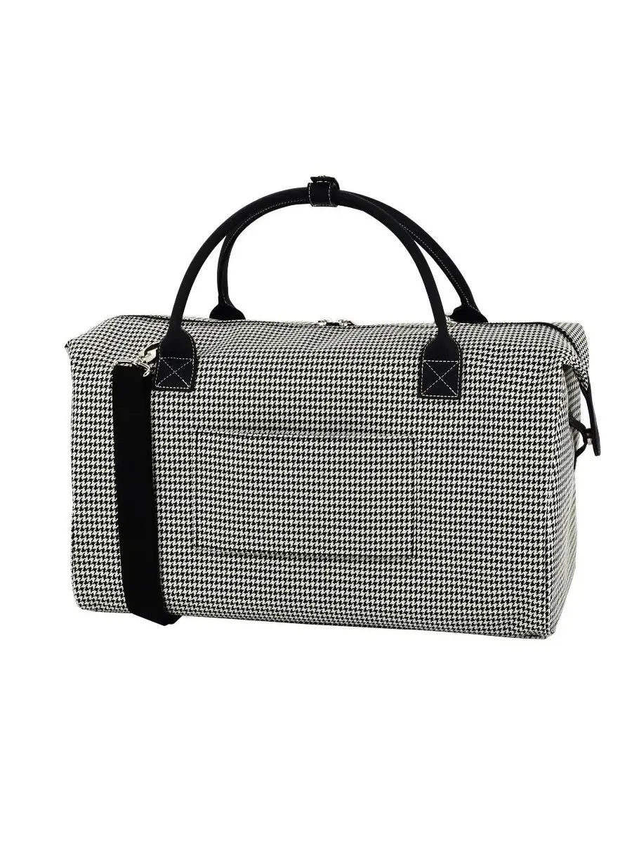 Дорожная сумка 51 см с принтом Houndstooth Cambridge London Fog — изображение 3 из 7, черный белый
