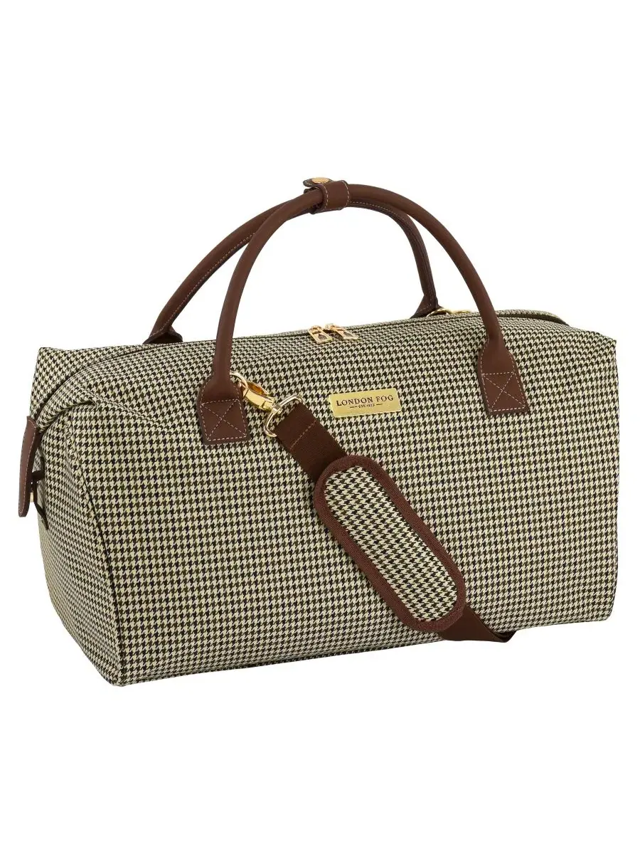 Дорожная сумка 51 см с принтом Houndstooth Cambridge London Fog — изображение 7 из 7, черный белый