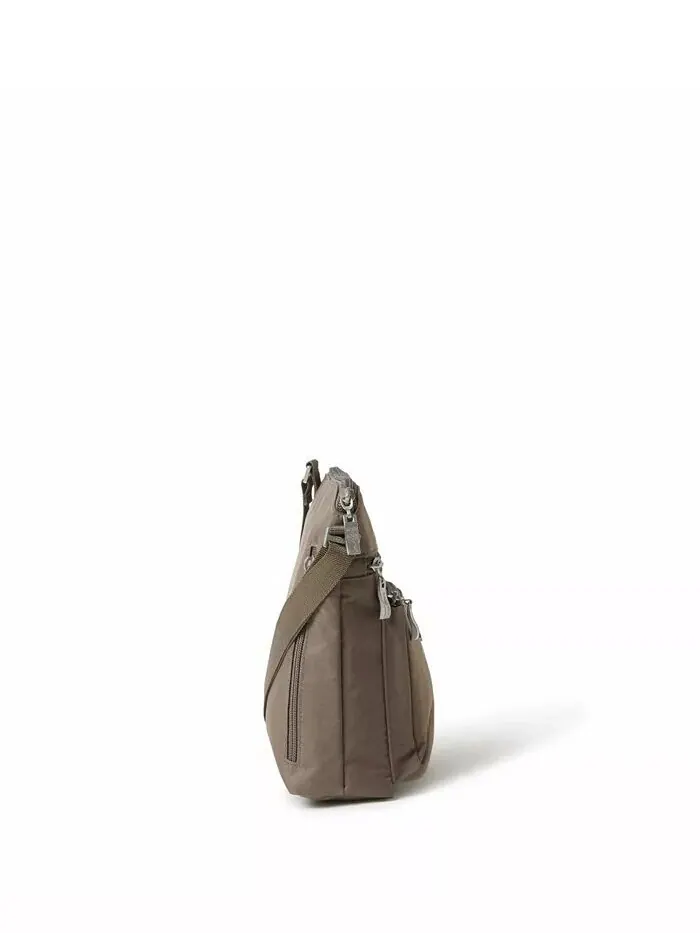Женская сумка через плечо с карманом Baggallini — изображение 3 из 4, коричневый