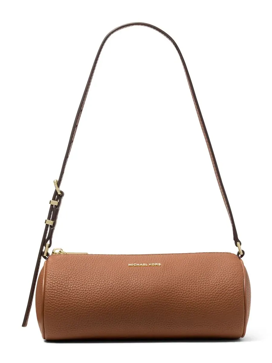 Сумка женская малая клатч Michael Kors Izzy Barrel Pouchette — изображение 1 из 3, коричневый