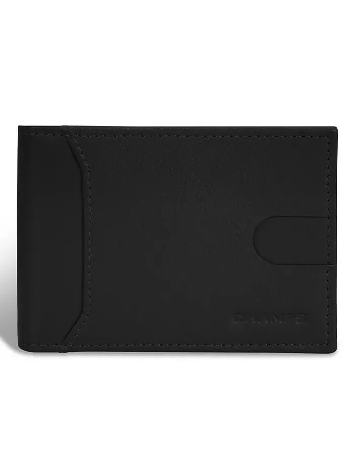 Мужской кожаный кошелек Onyx Collection с би-фолдом и клипом CHAMPS