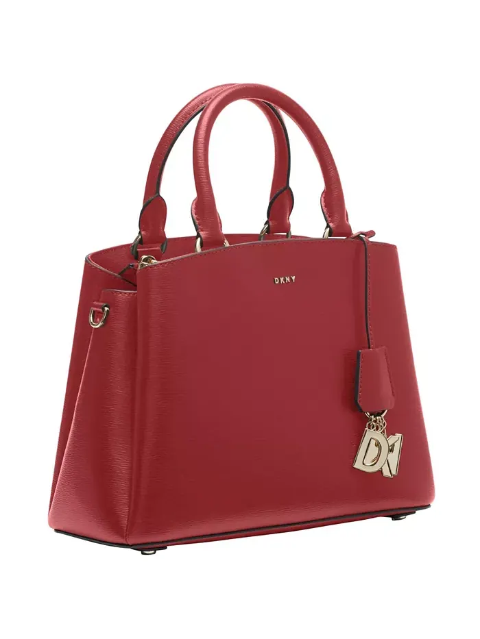 Сумка Paige Medium Satchel с регулируемым ремешком — изображение 4 из 5, яркий красный