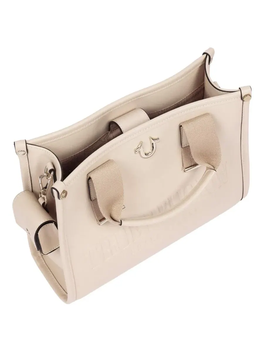 Сумка-тоут с принтом, модель Brody Smooth PU Medium Tote True Religion — изображение 4 из 6, бежевый
