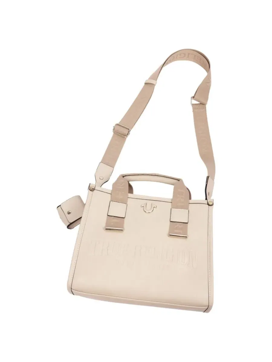 Сумка-тоут с принтом, модель Brody Smooth PU Medium Tote True Religion — изображение 6 из 6, бежевый