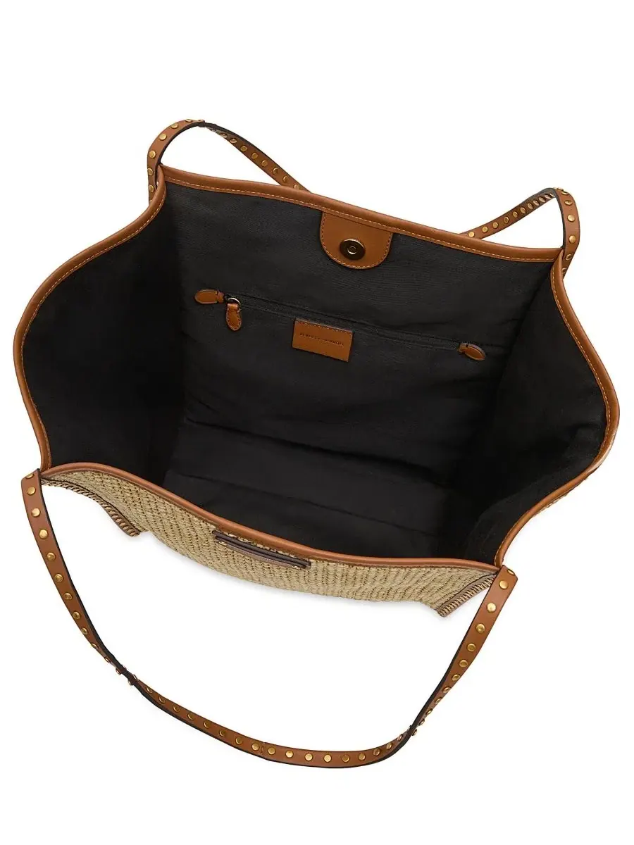 Сумка-тоут средняя Dylan из рафии с кисточкой Rebecca Minkoff — изображение 3 из 3, прозрачный