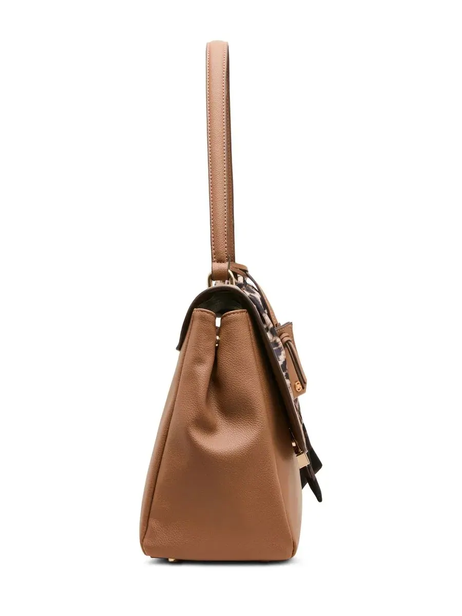 Сумка через плечо с шарфом, средняя Anne Klein — изображение 5 из 6, коричневый