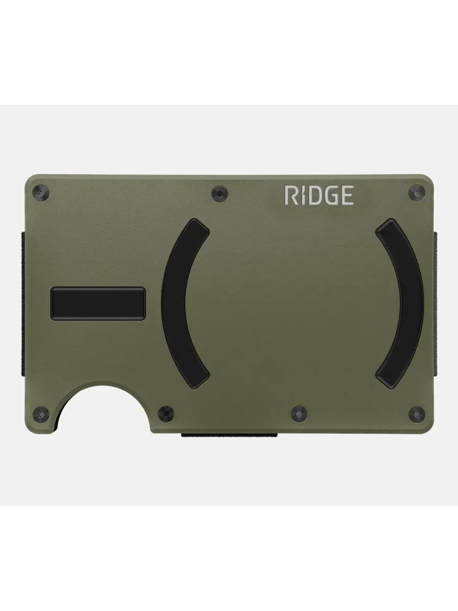 The Ridge Мужской кошелек RIDGE для Magsafe - матовый оливковый - ремешок для денег — зеленый