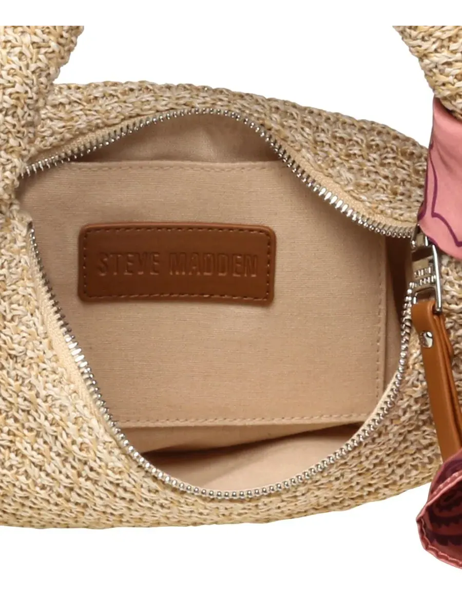Сумка-хобо из соломы с шарфом Bdaena Steve Madden — изображение 4 из 6, прозрачный