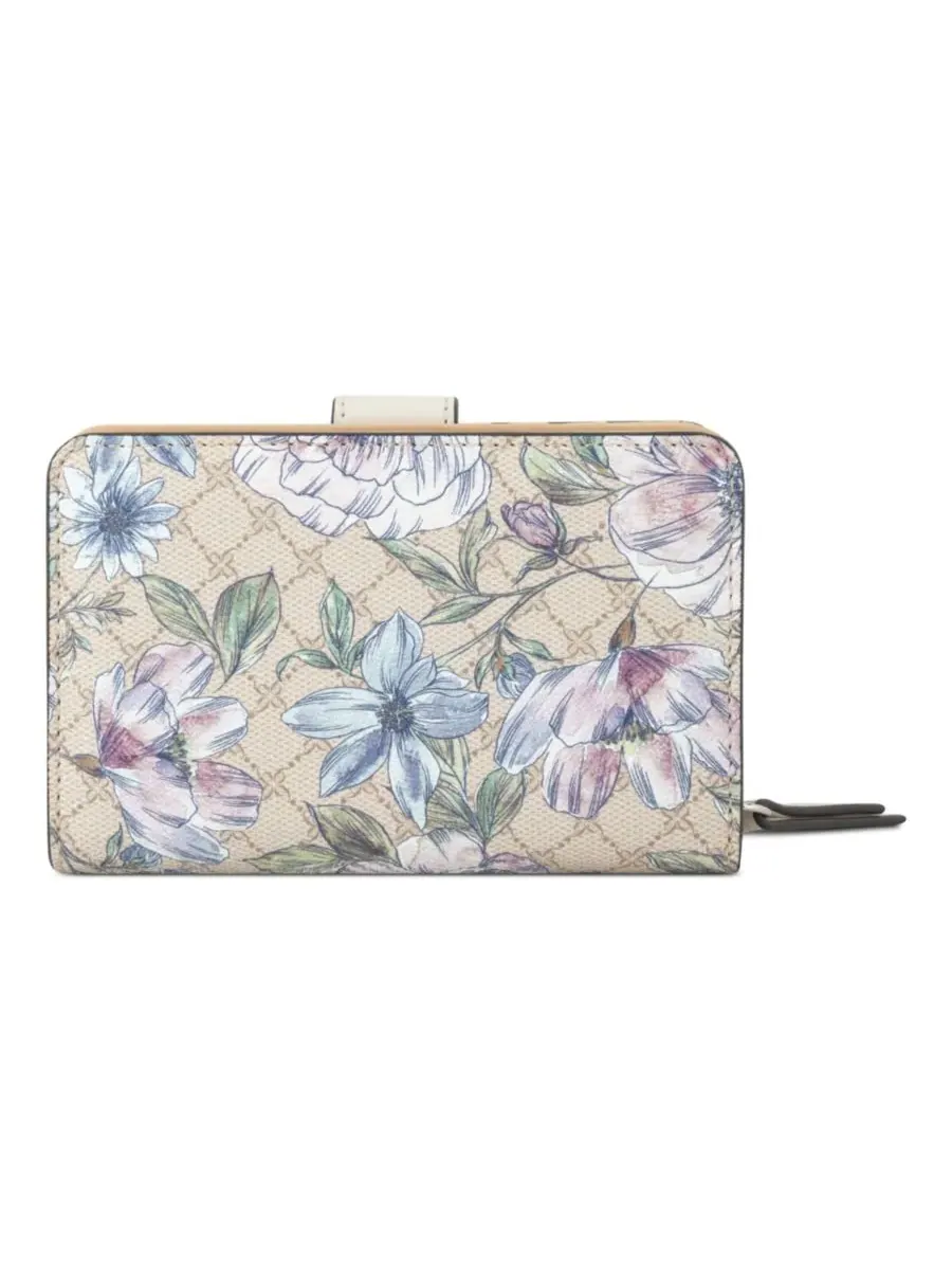Женский французский кошелек Luela Nine West, Floral Logo Milk — изображение 4 из 4