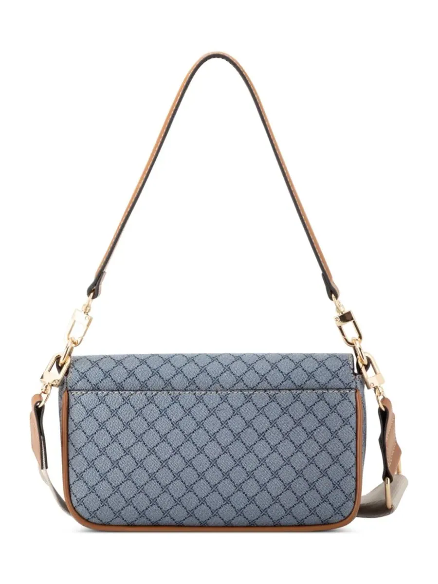 Женская сумка-кроссбоди Rigina с клапаном Nine West, Chambray Logo Brandy — изображение 3 из 10