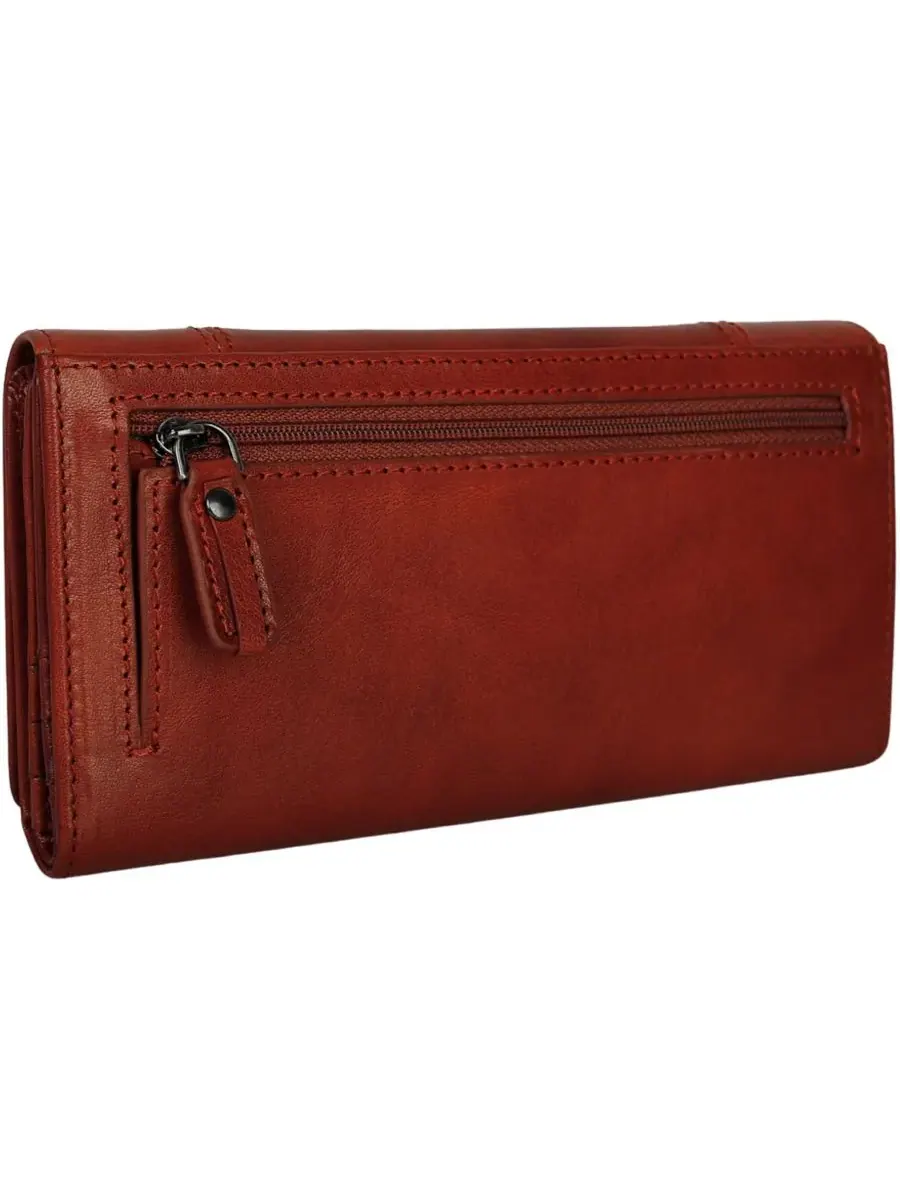 Кошелек Pelle D'oro RFID Secure Quad Fold Mancini — изображение 3 из 6, верблюжий