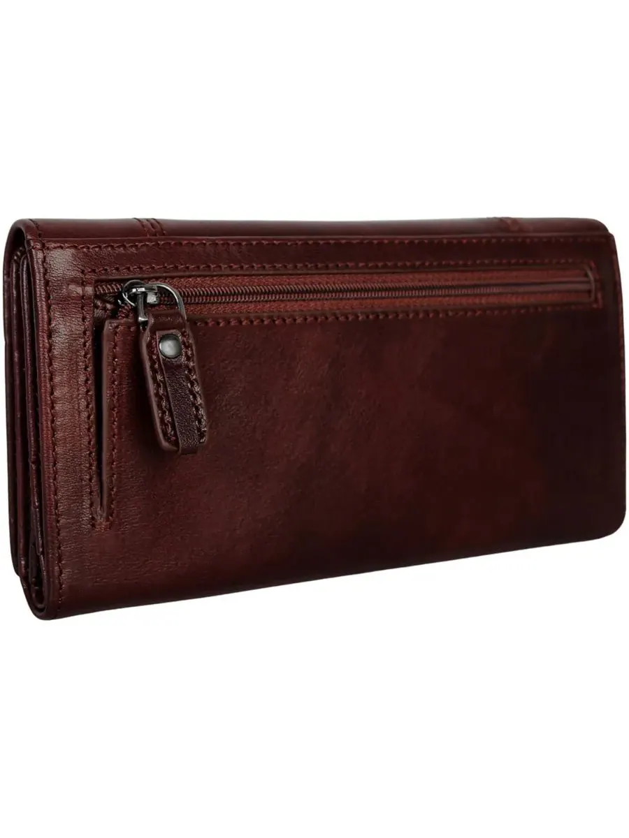 Кошелек Pelle D'oro RFID Secure Quad Fold Mancini — изображение 3 из 6, коричневый