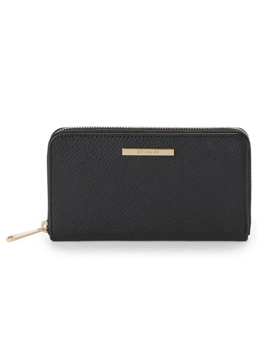 Мини-кошелек Suri Zip-Around Brahmin — изображение 1 из 4, черный