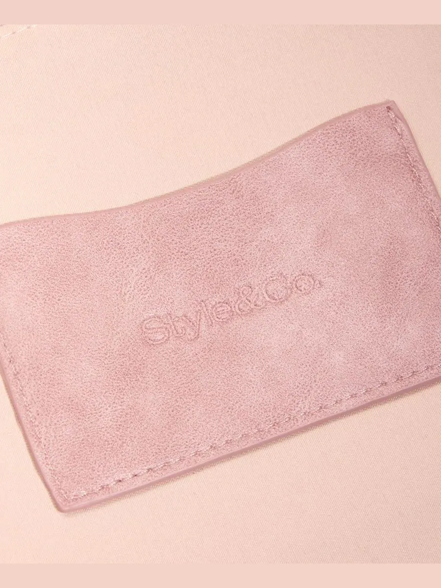 Средняя сумка через плечо с декоративной строчкой и заклепками Style & Co — изображение 6 из 7, закат коралля