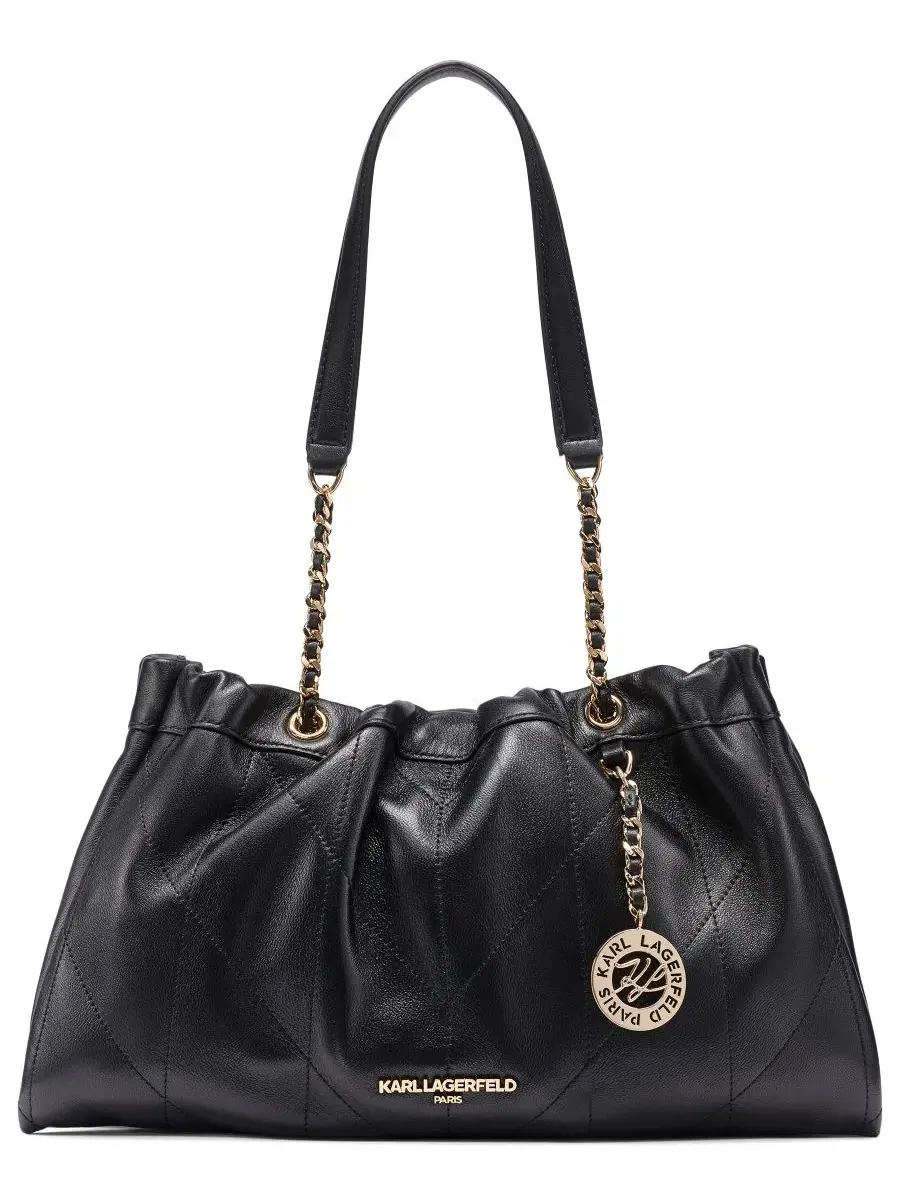 Сумка через плечо Amandine Leather Medium Shoulder Handbag KARL LAGERFELD PARIS