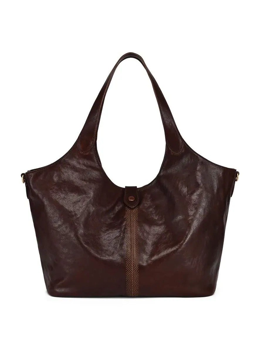 Сумка-шопер большая Marigold Large Tote OLD TREND — изображение 1 из 7, коричневый