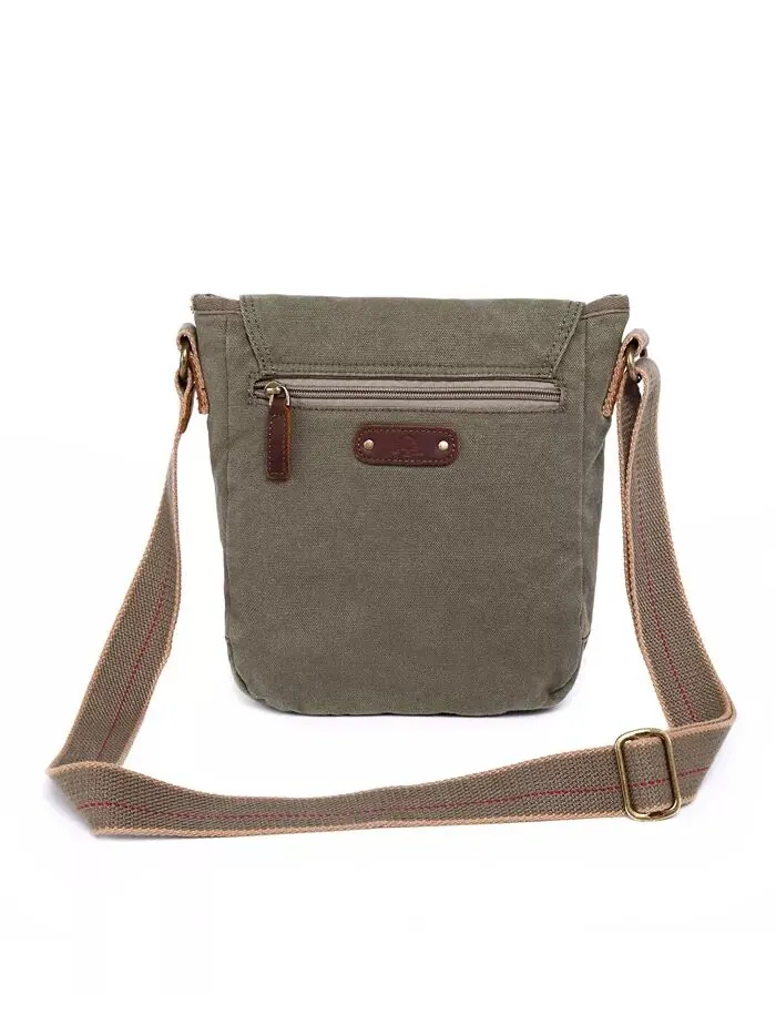 Сумка через плечо Spring Palm Canvas TSD BRAND — изображение 2 из 9, оливковый