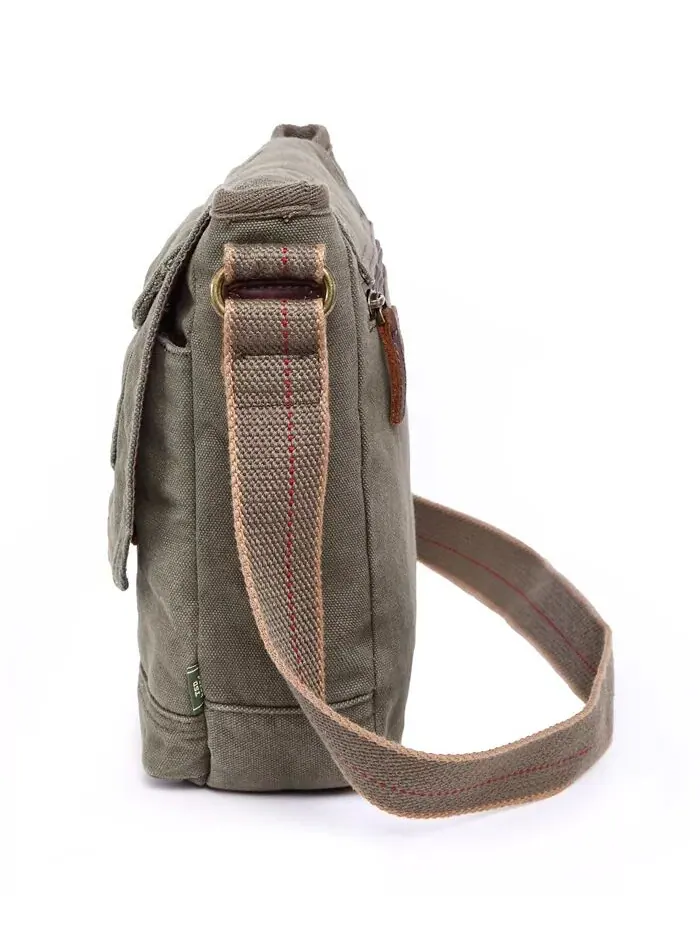 Сумка через плечо Spring Palm Canvas TSD BRAND — изображение 3 из 9, оливковый
