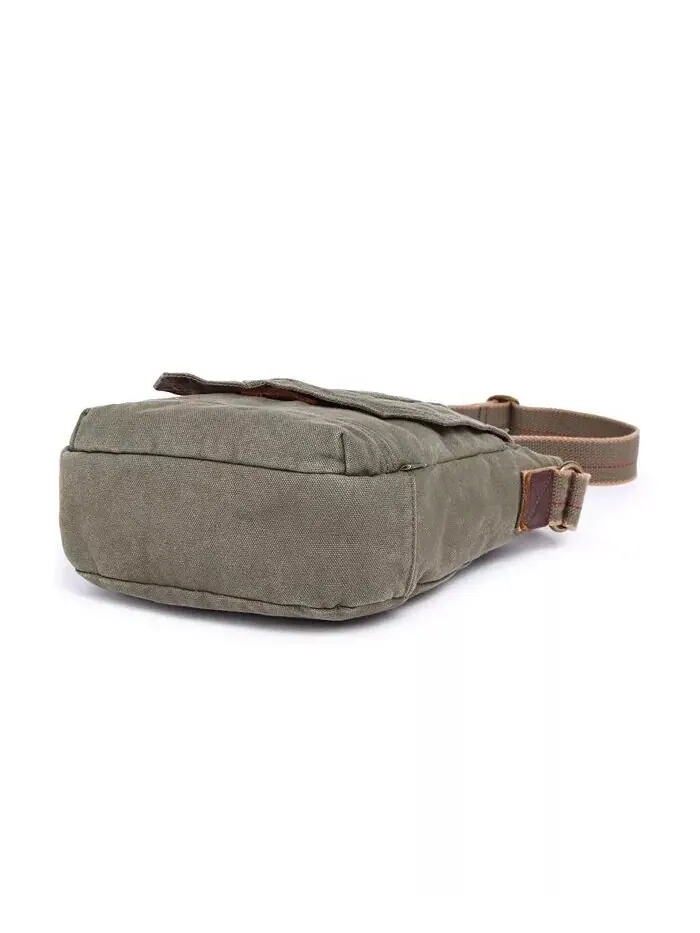 Сумка через плечо Spring Palm Canvas TSD BRAND — изображение 7 из 9, оливковый