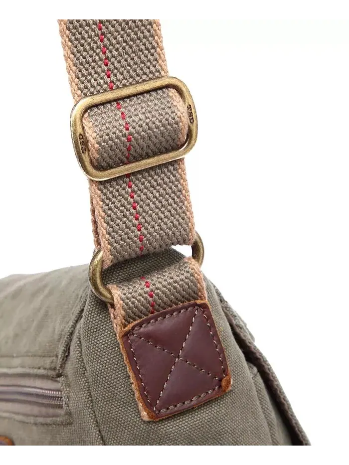 Сумка через плечо Spring Palm Canvas TSD BRAND — изображение 8 из 9, оливковый