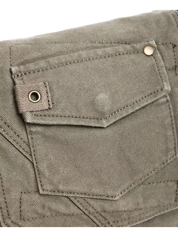 Сумка через плечо Spring Palm Canvas TSD BRAND — изображение 9 из 9, оливковый