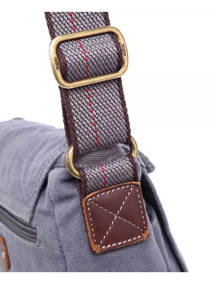 Сумка через плечо Spring Palm Canvas TSD BRAND — изображение 8 из 9, серый