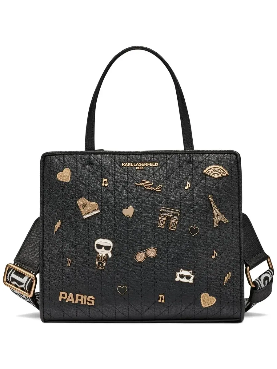 Сумка-мессенджер Maybelle KARL LAGERFELD PARIS — изображение 1 из 6, черный/золотистый
