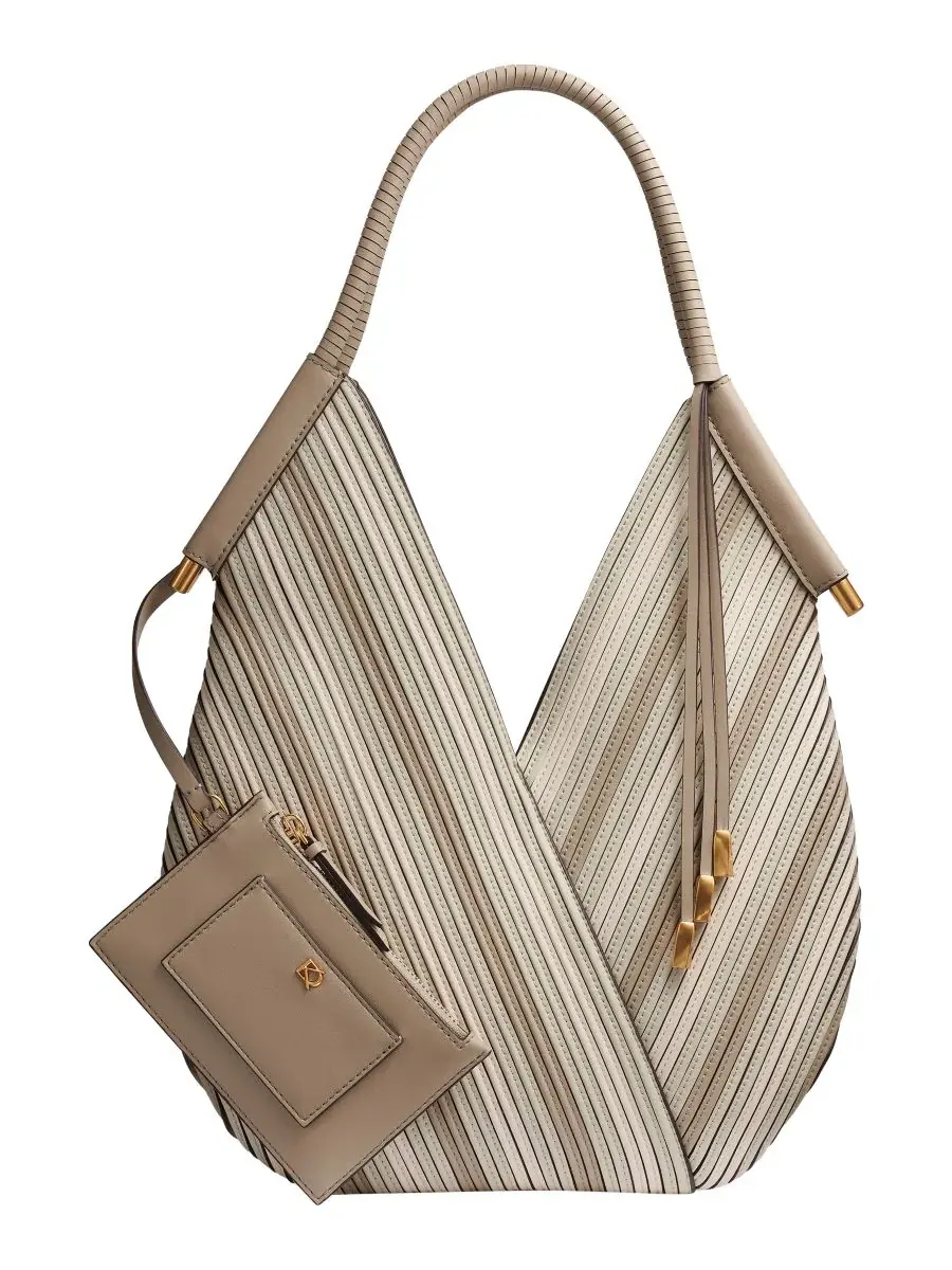 Большая сумка через плечо Baldwin Chevron Donna Karan New York — изображение 1 из 5, мульти