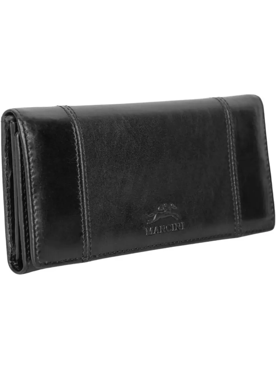 Защищенный тройной кошелек Pelle D'oro RFID Mancini — изображение 2 из 6, черный