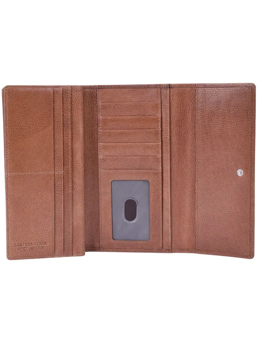 Кошелек Fifth Avenue RFID Secure Quad Fold Mancini — изображение 4 из 8, верблюжий