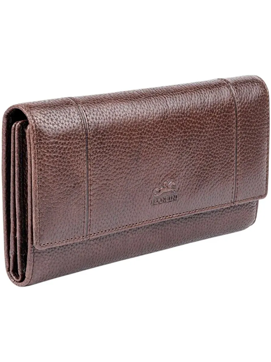 Кошелек Fifth Avenue RFID Secure Quad Fold Mancini — изображение 2 из 8, коричневый