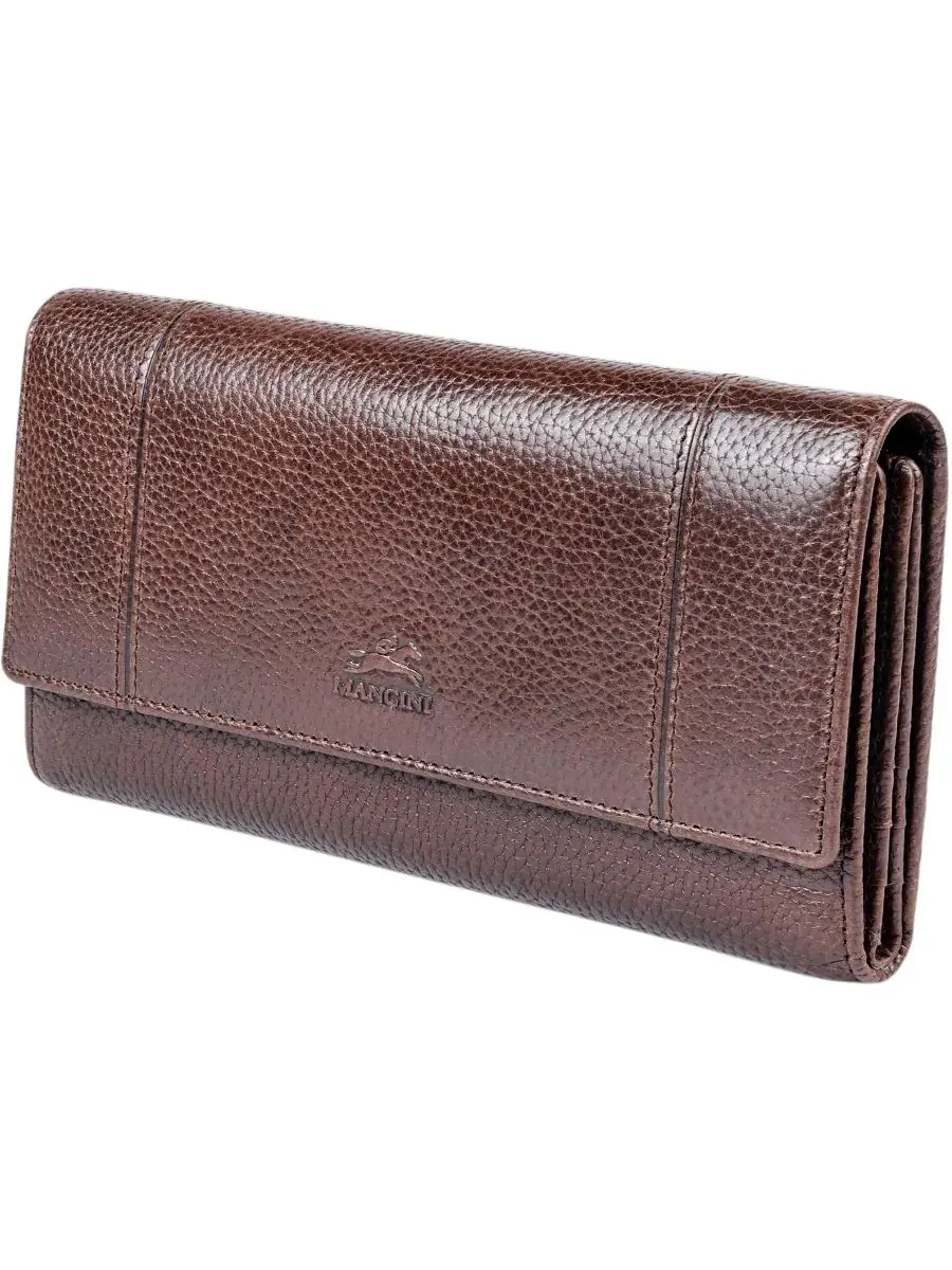 Кошелек Fifth Avenue RFID Secure Quad Fold Mancini — изображение 3 из 8, коричневый
