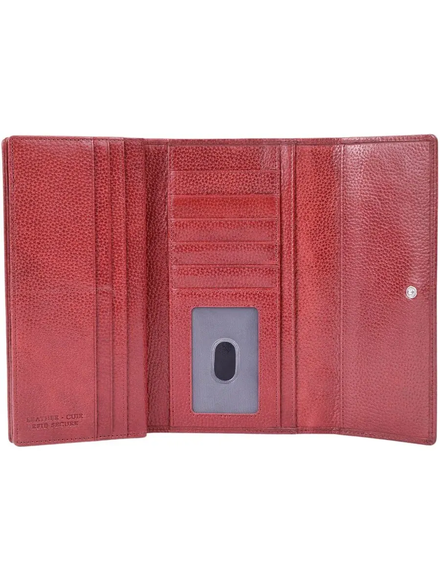 Кошелек Fifth Avenue RFID Secure Quad Fold Mancini — изображение 4 из 8, красный
