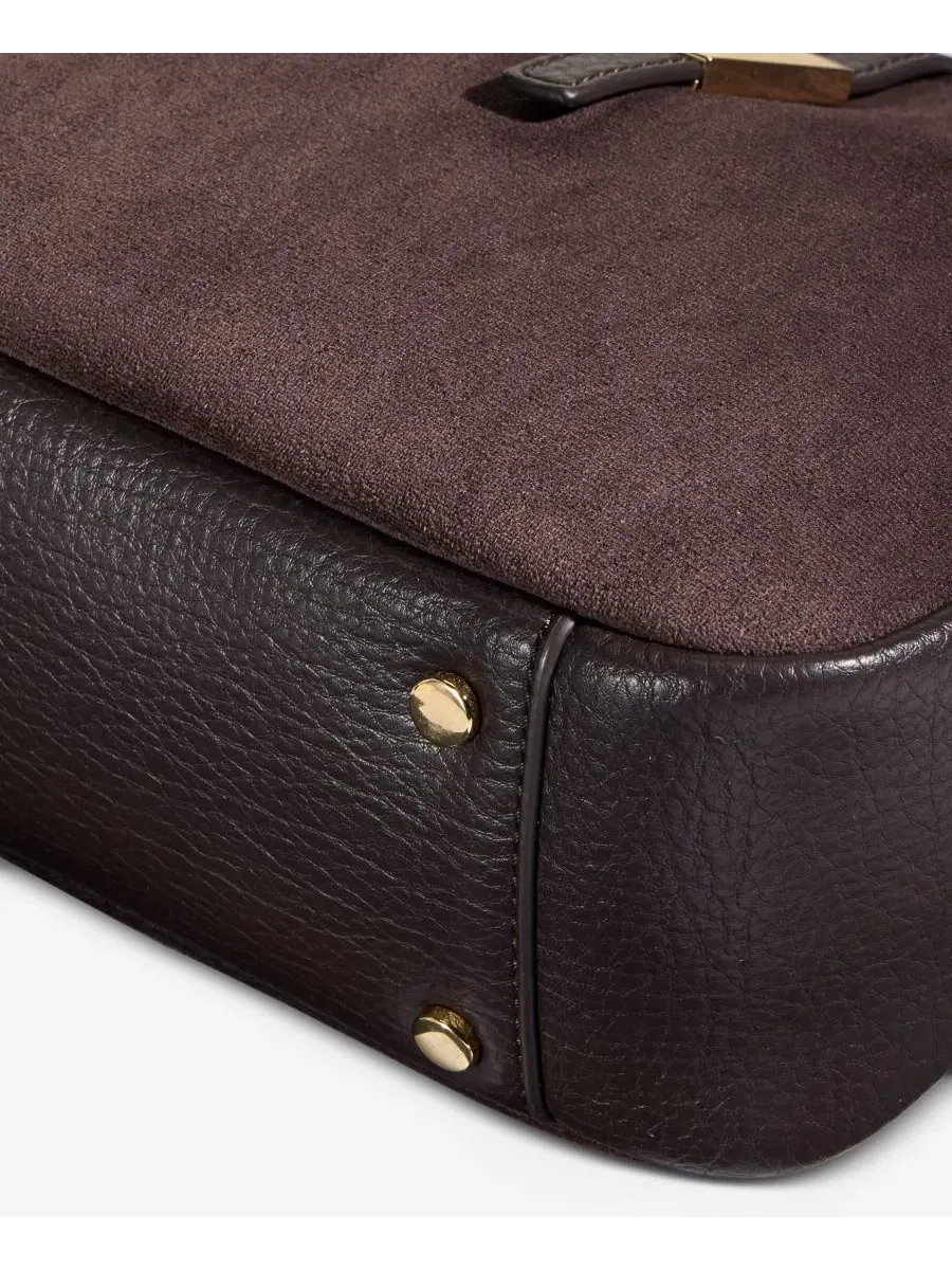 Сумка через плечо из эко-кожи Dersi Suede I.N.C. International Concepts — изображение 7 из 7, сливовый