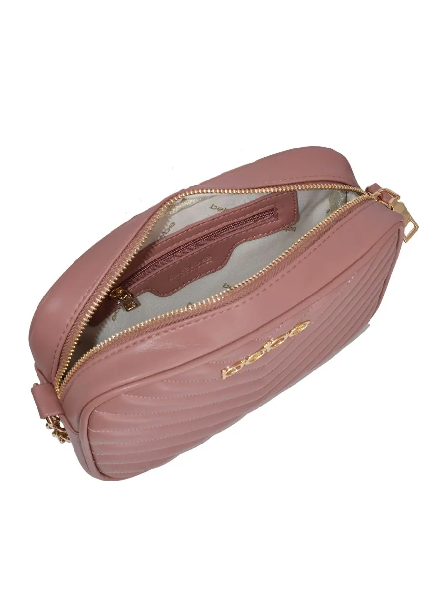 Женская сумка через плечо Tyler Camera с кошельком Bebe, Dark Blush — изображение 6 из 6