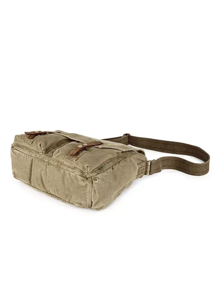 Сумка-мессенджер Coastal Canvas TSD BRAND — изображение 5 из 11, оливковый