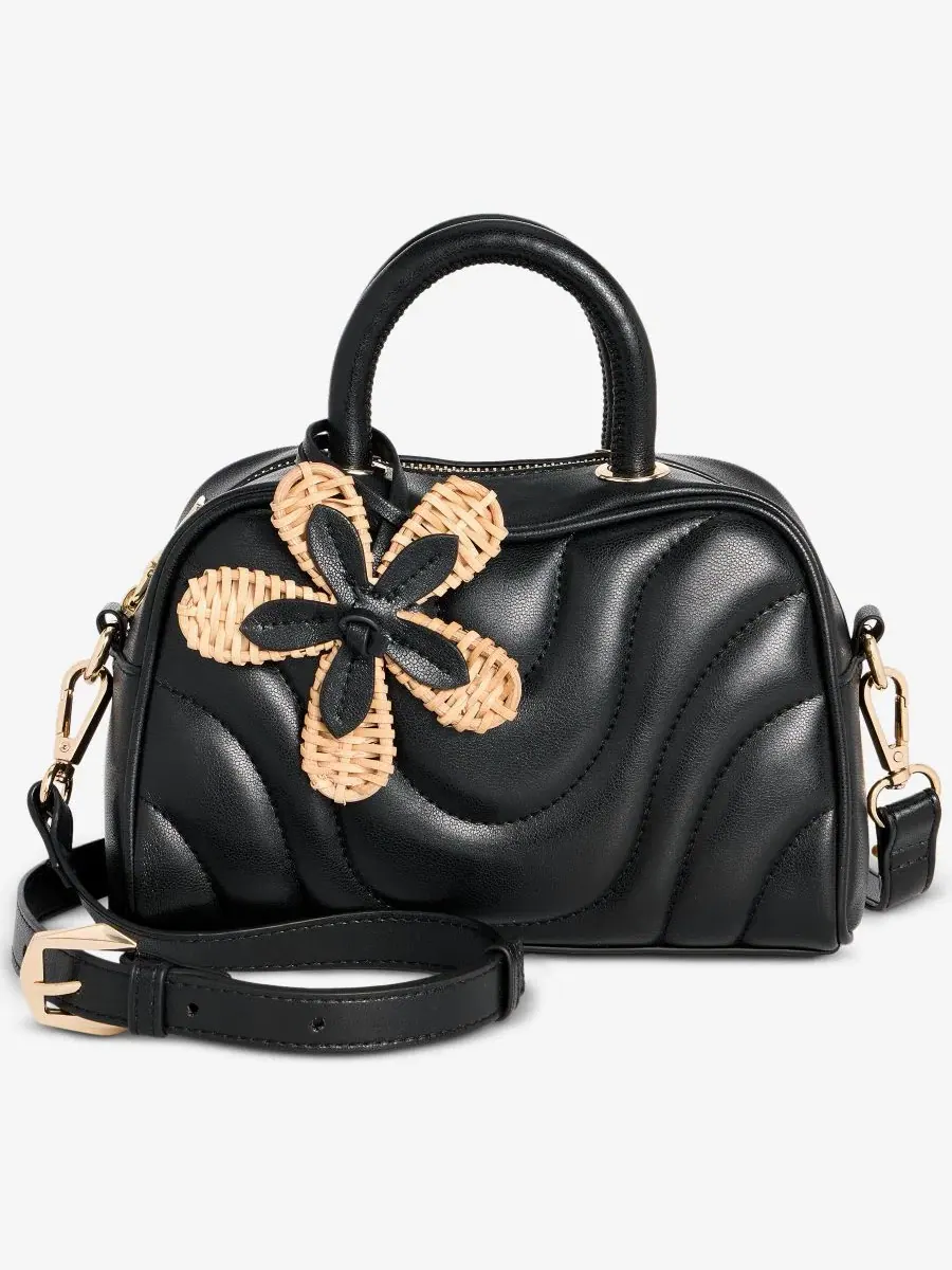 Мини-сумочка Aydenn Mini Wave Satchel Handbag I.N.C. International Concepts — изображение 1 из 7, черный