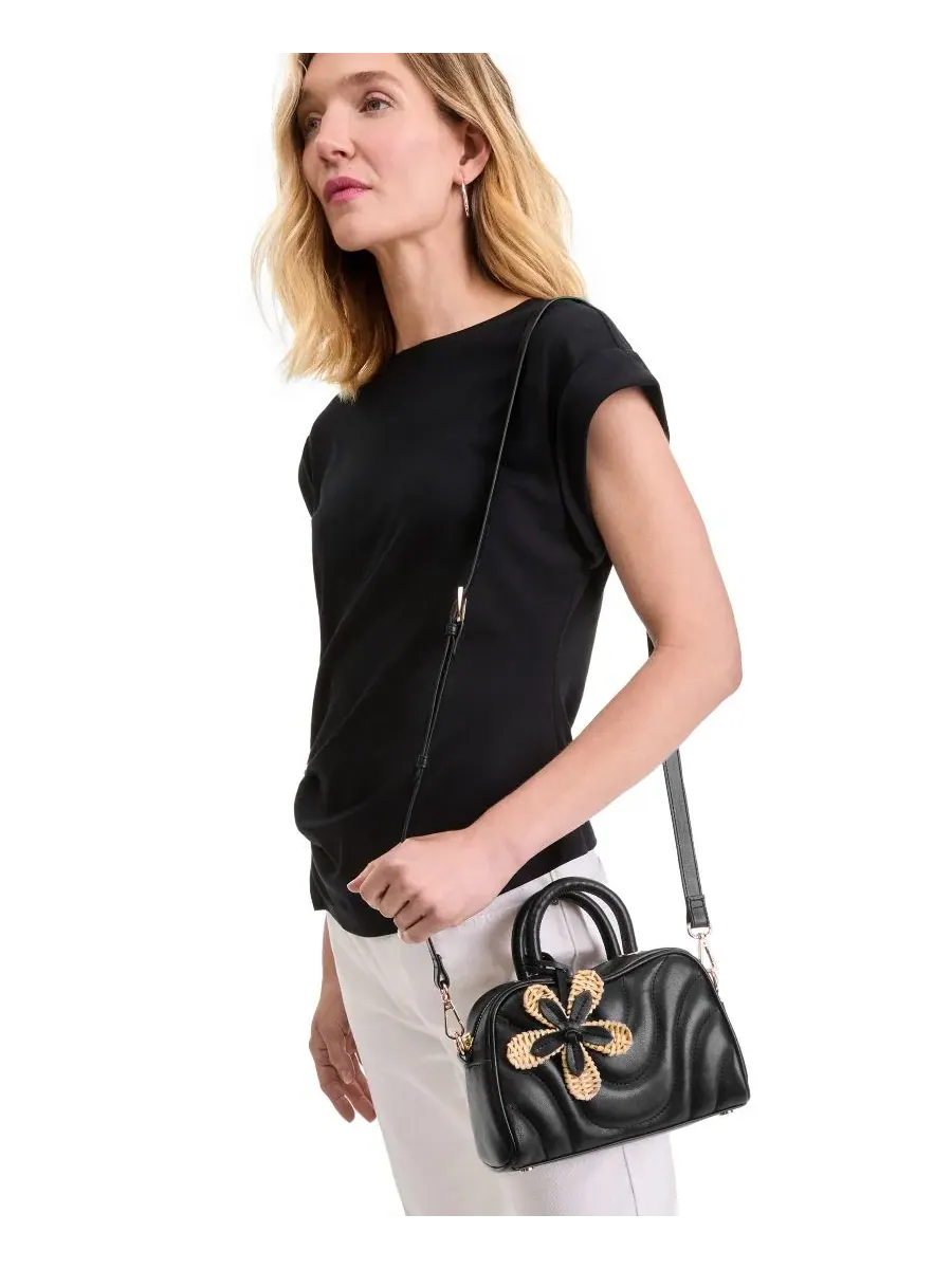 Мини-сумочка Aydenn Mini Wave Satchel Handbag I.N.C. International Concepts — изображение 7 из 7, черный