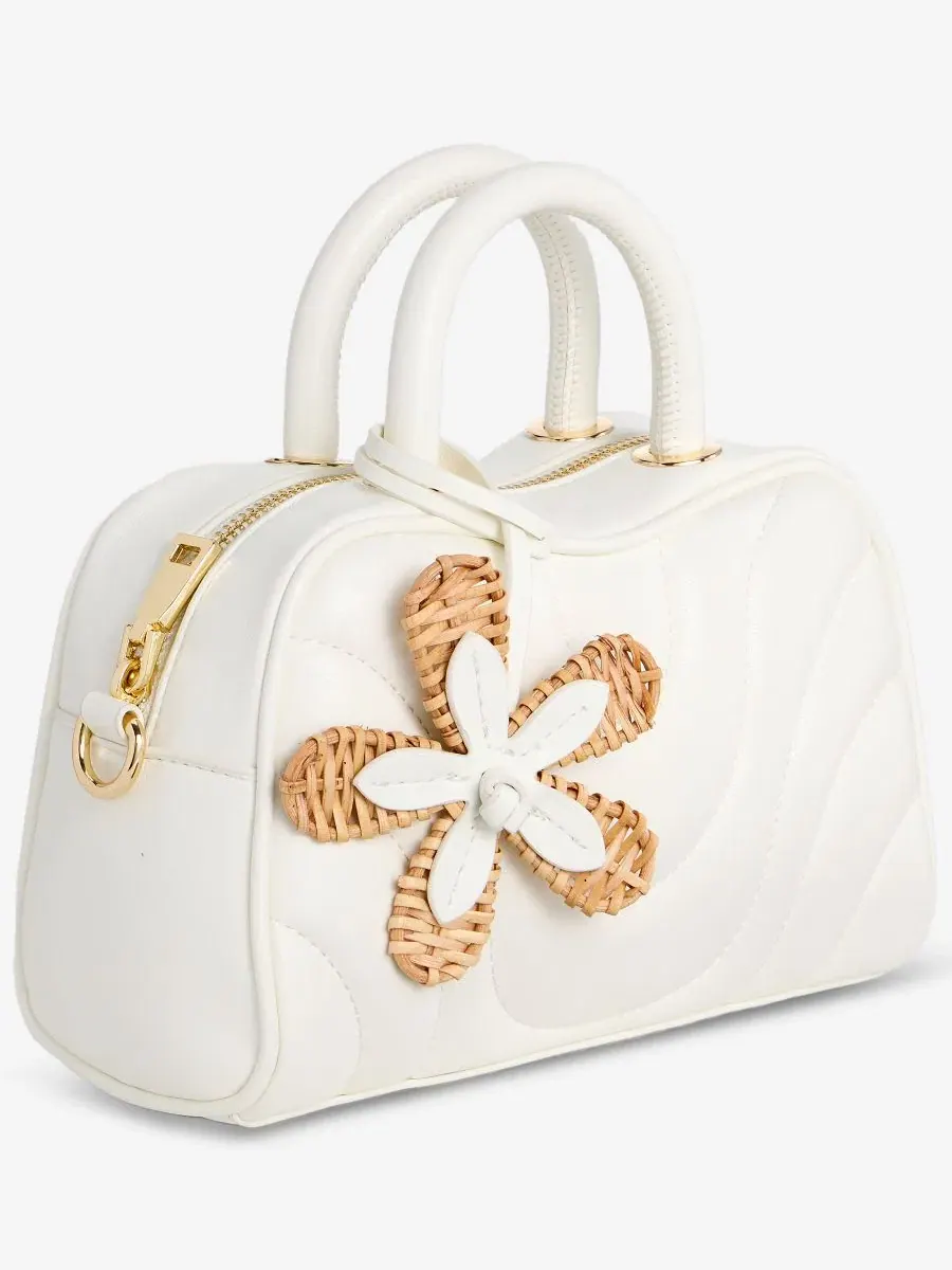Мини-сумочка Aydenn Mini Wave Satchel Handbag I.N.C. International Concepts — изображение 3 из 7, яркий белый
