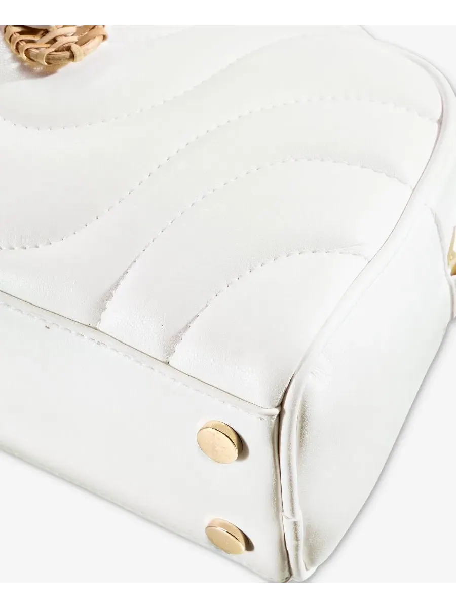 Мини-сумочка Aydenn Mini Wave Satchel Handbag I.N.C. International Concepts — изображение 7 из 7, яркий белый