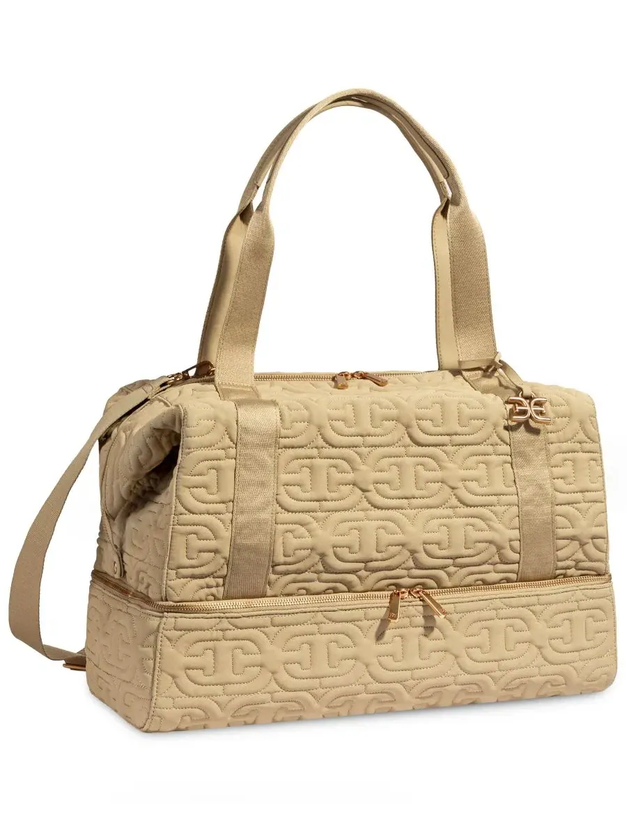 Сумка дорожная Ethyl Weekender Sam Edelman — изображение 3 из 9, светлый бежевый